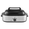 Electric Roaster Oven, 18 QT Turkey Roaster Oven with Self-Basting Lid, 1450W Roaster Oven with Defrost & Warm Function, Adjustable Temperature