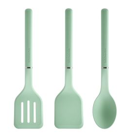3-Piece Cooking Utensils Set with Ergonomic Handles, Pistachio