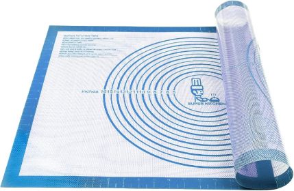 Nonstick Silicone Pastry Mat Extra Large with Measurements 28''By 20'' for Silicone Baking Mat, Counter, Dough Rolling