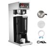 Commercial Drip Coffee Maker, 16-17 Cups Machine with 2.5 L Thermal Carafe, Keep Warm for 4 Hours, Stainless Steel Brewer with Auto Water Filling