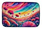 Dianthus in Color Dish Drying Mat Absorbent Dish Drying Mat Pad for Kitchen Counter Dish Drainer Mat for Countertop, 14 x 21", Multicolor