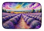 English Lavender in Color Dish Drying Mat Absorbent Dish Drying Mat Pad for Kitchen Counter Dish Drainer Mat for Countertop, 14 x 21", Multicolor