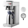 12 Cups Commercial Drip Coffee Maker, Coffee Maker Machine with Thermal Carafe to Keep Warm or Cold