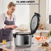 VEVOR Commercial Rice Cooker, 70-Cup Rice Cooker, 15.85 Qt / 15 Liter Large Rice Cooker and Warmer with Nonstick Inner Pot