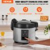 VEVOR Commercial Rice Cooker, 70-Cup Rice Cooker, 15.85 Qt / 15 Liter Large Rice Cooker and Warmer with Nonstick Inner Pot