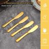 Stainless Steel Butter Knife, Gold Butter Knives, Butter Spreader, Butter Spreader Knife for Kitchen Restaurant Party, Kitchen Gadgets, Set of 4