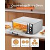 Electric Pizza Oven, 18-Inch Commercial Pizza Ovens, 842 Fahrenheit Max Temp, 1740W Large Pizza Oven Countertop with Temp & Time Control