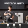 12 Cups Commercial Drip Coffee Maker, Coffee Maker Machine with Thermal Carafe to Keep Warm or Cold