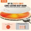 VEVOR Electric Warming Tray, Food Warming Mat for Buffet, Rollable & Portable Silicone Food Warmer with 4 Adjustable Temperature Settings