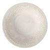 Vintage Lace Stoneware Bowl, Linen