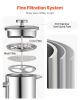 VEVOR French Press Coffee Maker, 51 Ounce 1.5 Liter Stainless Steel Coffee Press Tea Maker with Filter