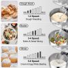Stand Mixer, 660W Electric Dough Mixer with 6 Speeds LCD Screen Timing, Tilt-Head Food Mixer with 7.4 Qt Stainless Steel Bowl, Dough Hook, Flat Beater