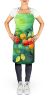 Missouri Hawthorns in Watercolor Apron Cooking Kitchen Server Baking Crafts Gardening for Adult Women Men, Unisex, Large, Multicolor