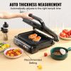 7 IN 1 Commercial Electric Griddle, 14.4" 1800W Indoor Countertop Grill, Restaurant Teppanyaki Grill with Non Stick Iron Cooking Plate