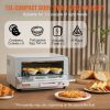 VEVOR 5-IN-1 Steam Oven Toaster, 12L Convection Oven, 1300W Steam Toaster Oven Countertop Combo with Grill, Pizza Pan, Gloves, 2 Slices Toast