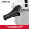 Pressure Cooker 6 Quart Aluminum Stovetop Pressure Cooker, Induction Compatible, Metal Utensil Safe, Silver
