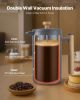 VEVOR French Press Coffee Maker, 34 Ounce 1 Liter Stainless Steel Coffee Press Tea Maker with Filter