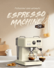 PSH10Plus-WH  20Bar Semi-Automatic Coffee Maker-Cold/Hot Brew with 95Â°C Brewing, 135Â°C Steam, 58mm Ground Coffee, 1350W Pump-Press Steam Blower